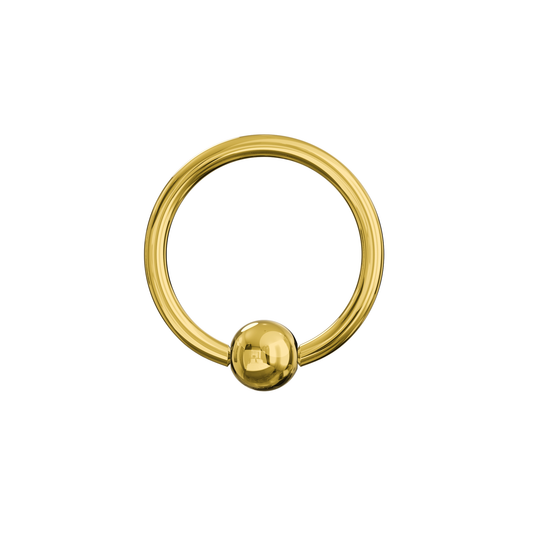 G23 Titanium Gold Anodised Captive Bead Ring - Monster Piercing