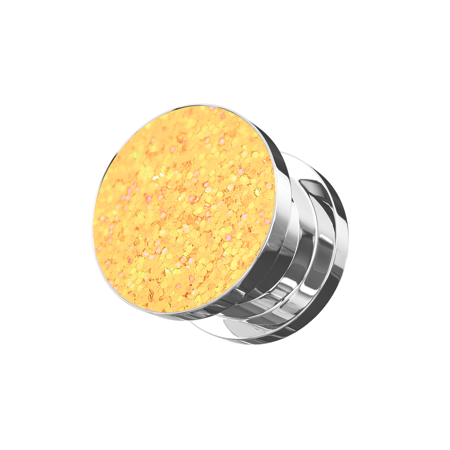 316L Surgical Steel Glittering Coloured Screw Fit Flesh Tunnel - Monster Piercing