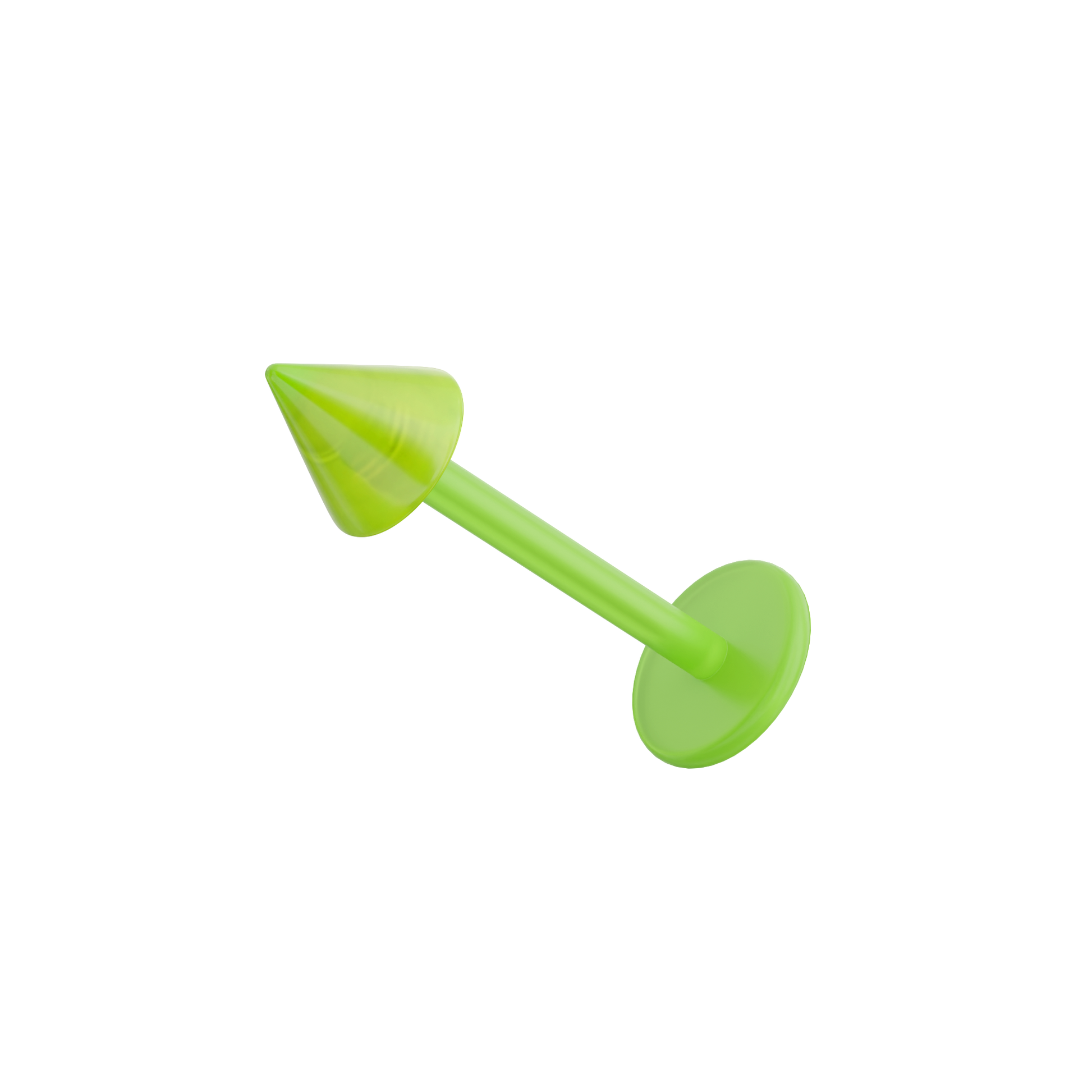 UV Red Labret with Primary Colour UV Cone (Pack of 10) - Monster Piercing