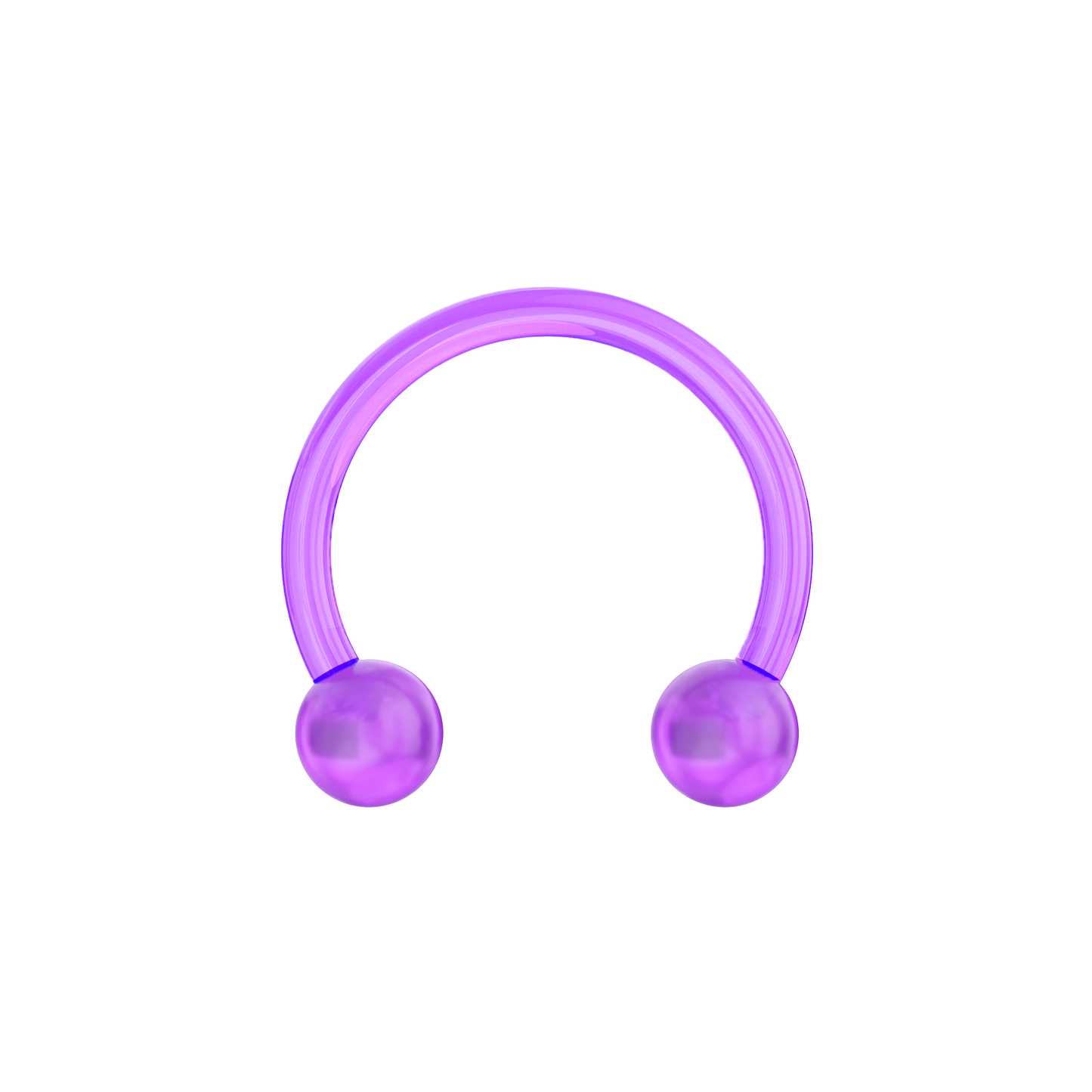 UV Circular Barbell With Basic UV Balls (Pack of 10) - Monster Piercing