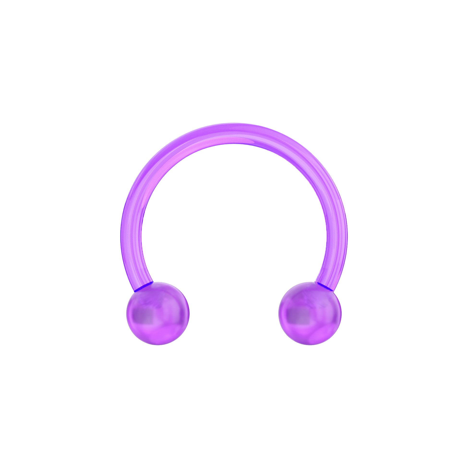 UV Circular Barbell With Basic UV Balls (Pack of 10) - Monster Piercing