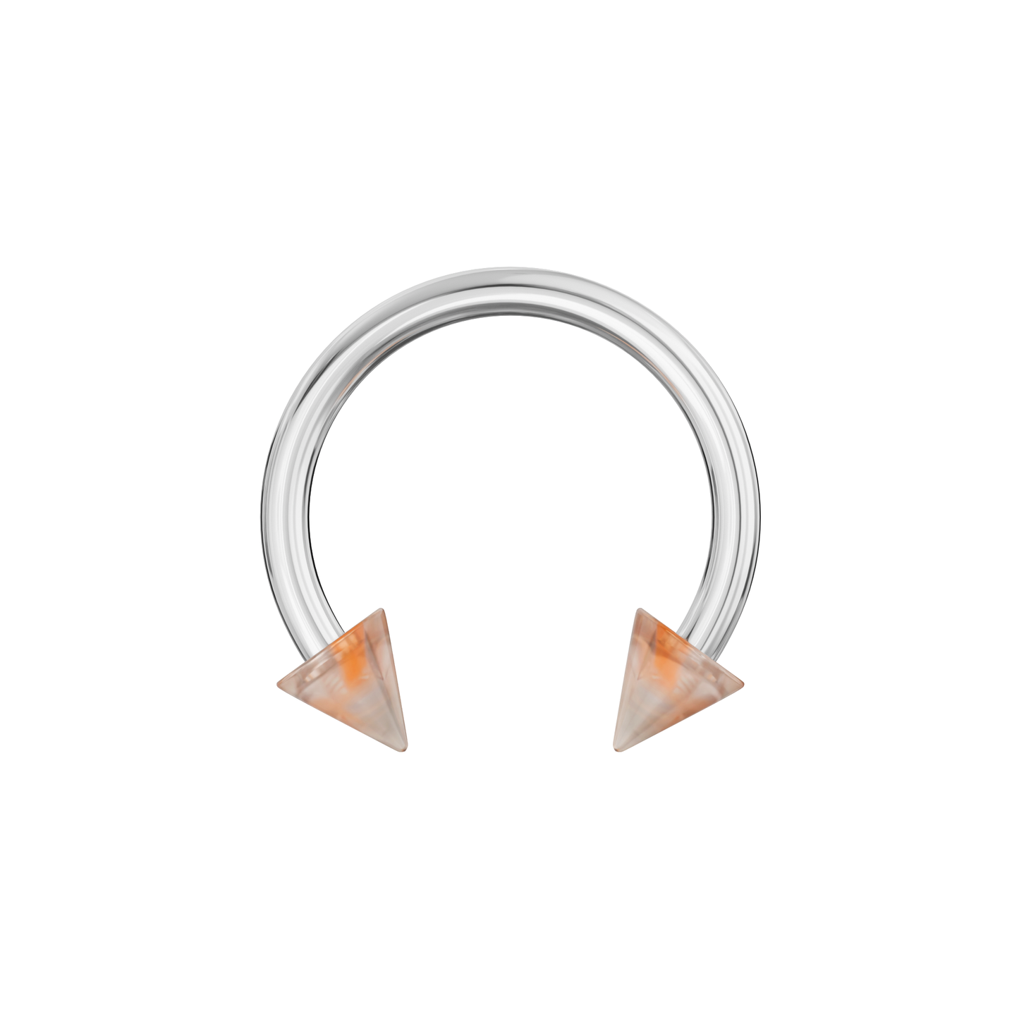 316L Surgical Steel Circular Barbell With Marble UV Cones (Pack of 10) - Monster Piercing