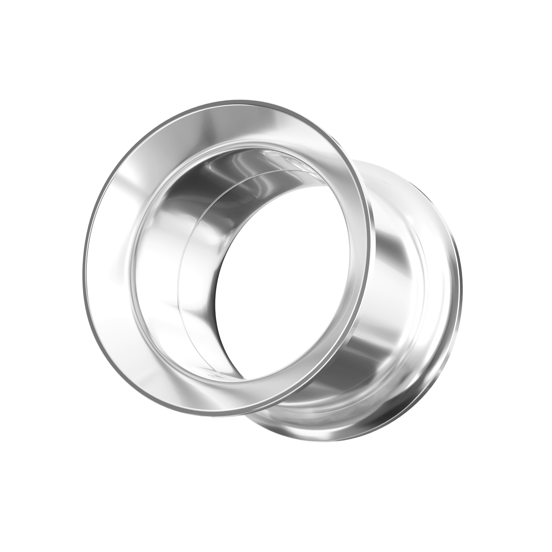 316L Surgical Steel Double Flared Internally Threaded Tunnel - Monster Piercing