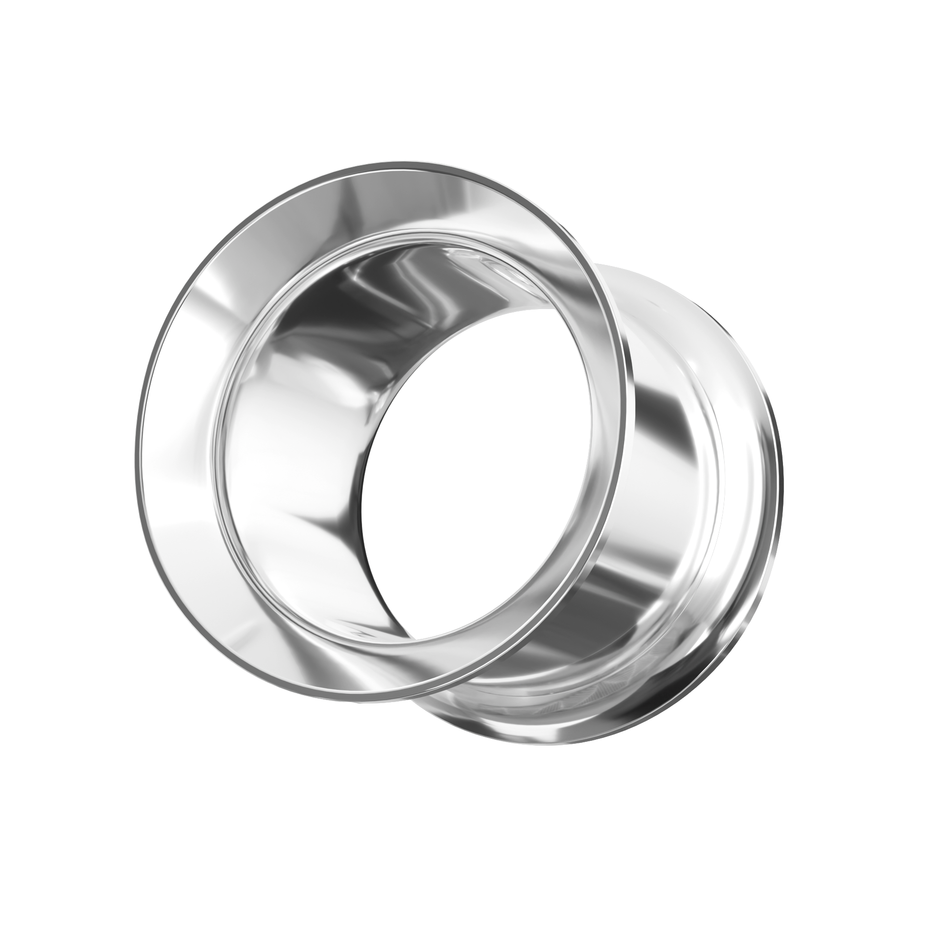 316L Surgical Steel Double Flared Ear Tunnel - Monster Piercing