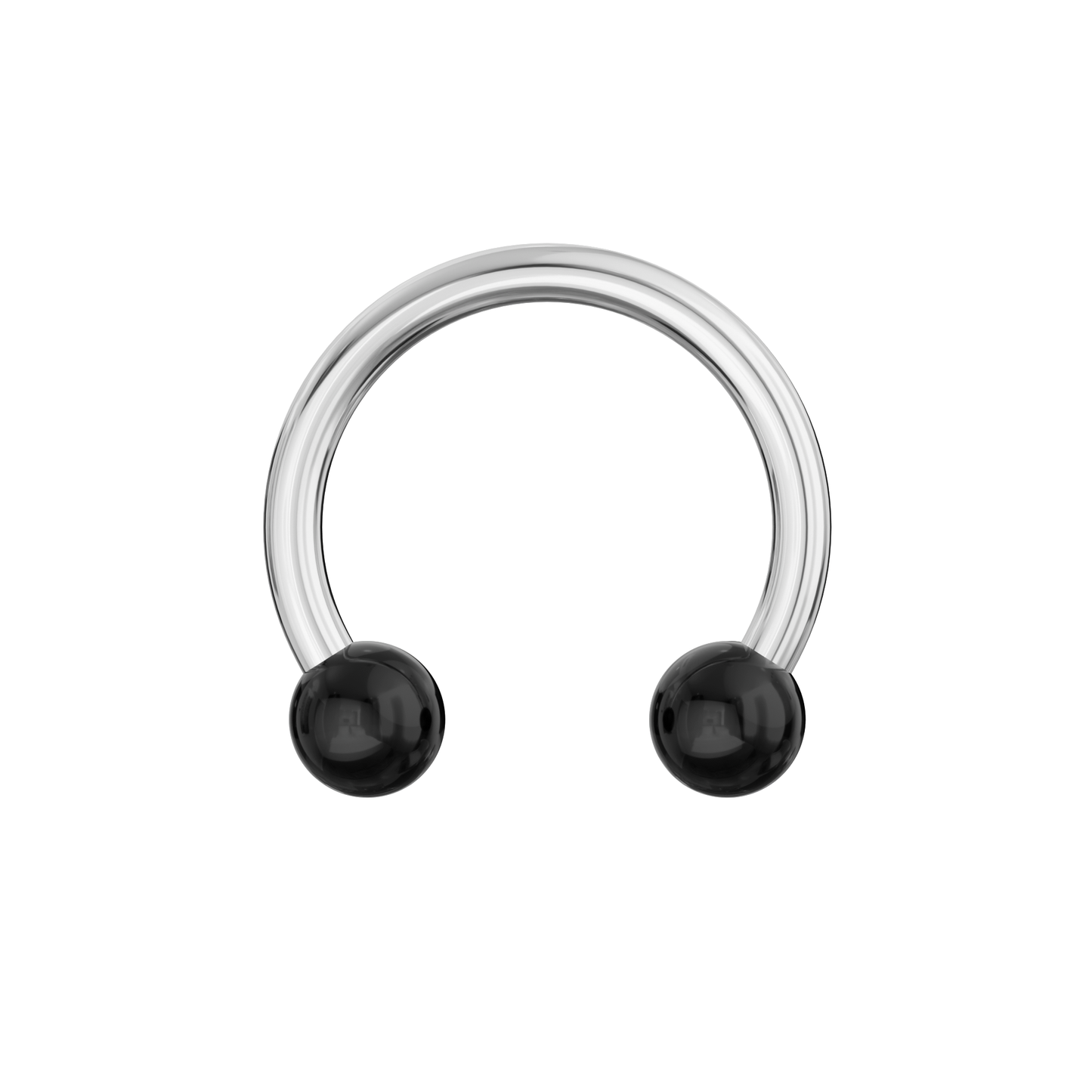 316L Surgical Steel Circular Barbell With Solid Colour UV Balls (Pack of 10) - Monster Piercing