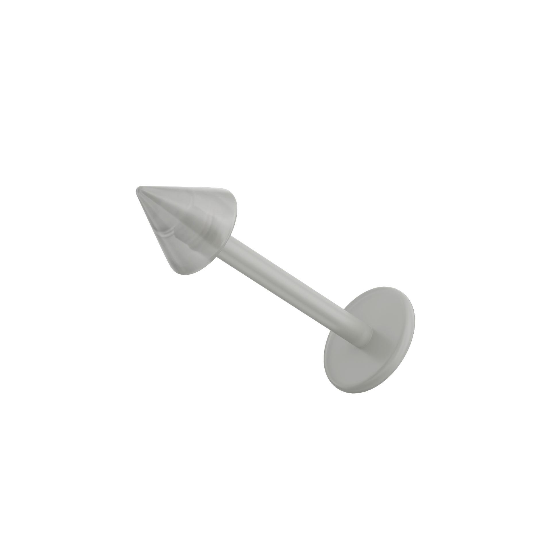 UV Red Labret with Primary Colour UV Cone (Pack of 10) - Monster Piercing