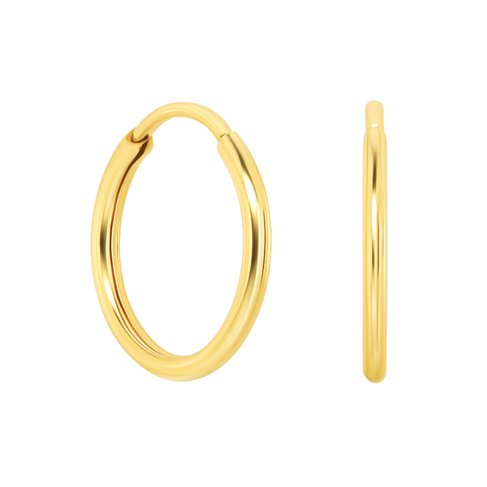 316L Surgical Steel Hinged Sleeper Hoop Rings - Monster Piercing