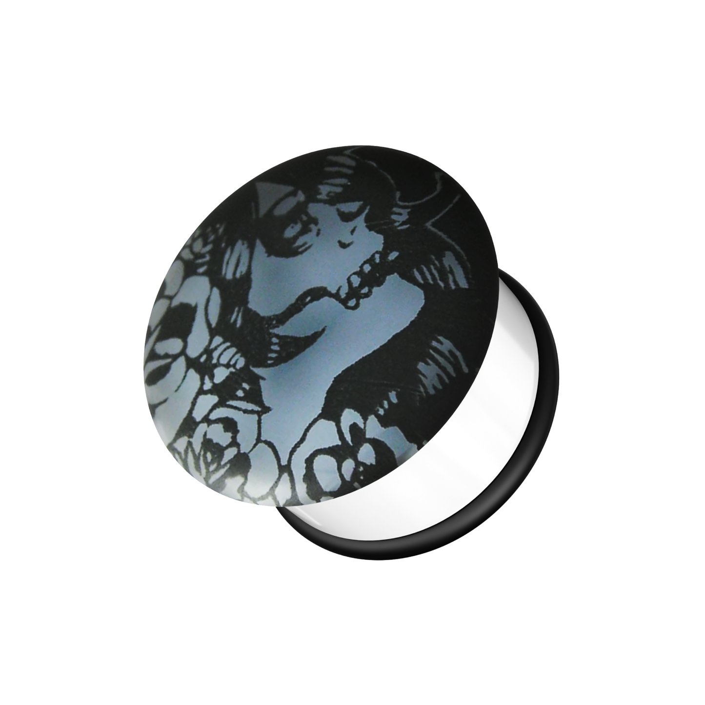 UV Halloween Glow In The Dark Ear Plug - Monster Piercing