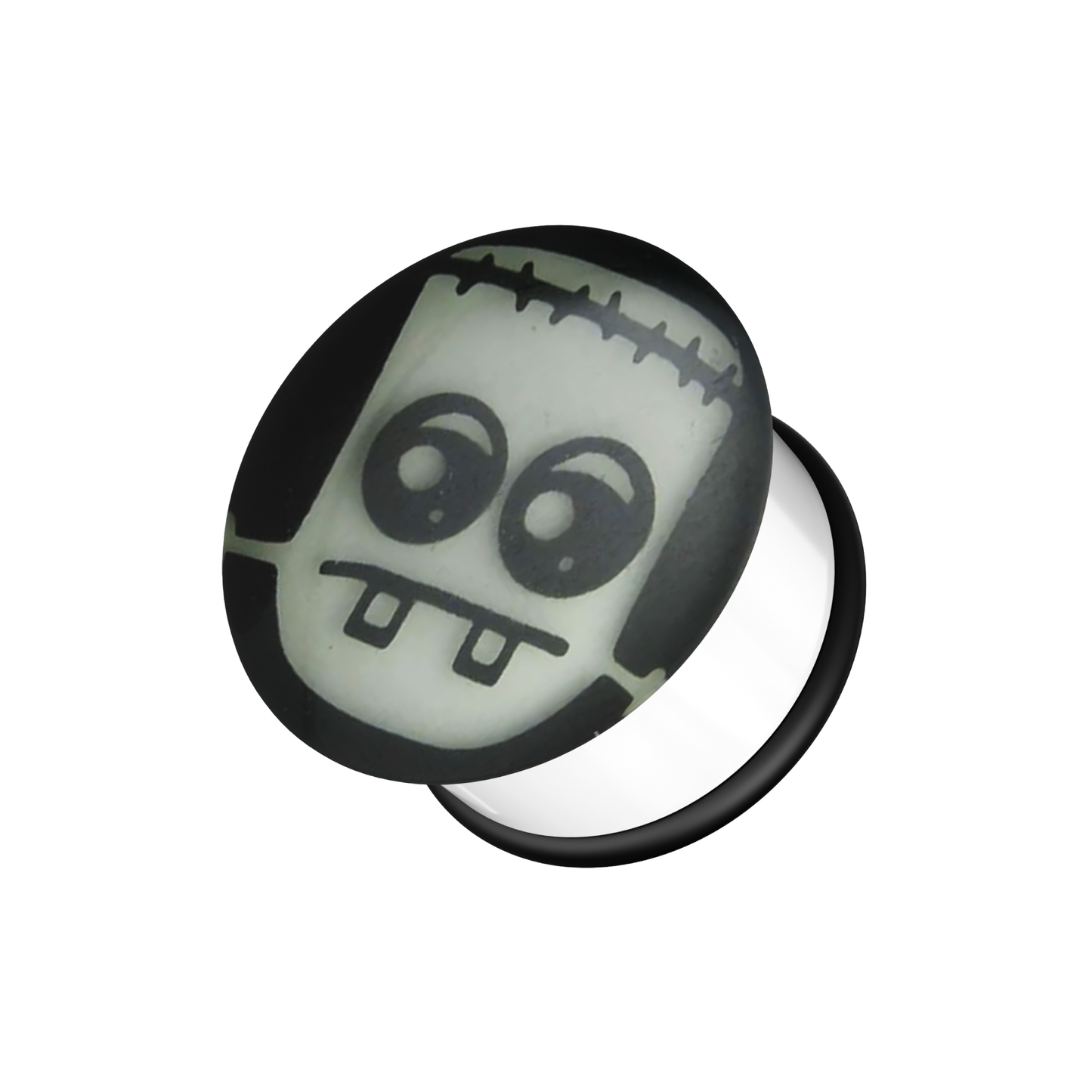 UV Halloween Glow In The Dark Ear Plug - Monster Piercing