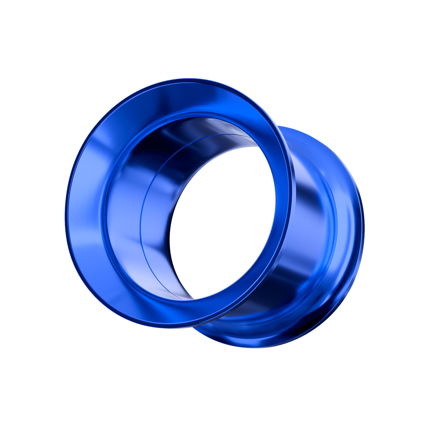 316L Surgical Steel Double Flared Dark Blue Internally Threaded Tunnel - Monster Piercing