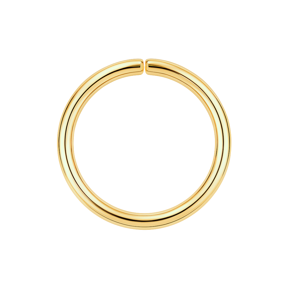 9K Gold Seamless Continuous Nose Hoop Ring - Monster Piercing
