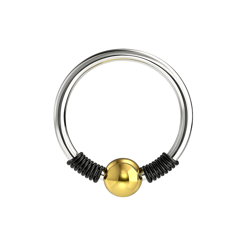 316L Surgical Steel 18G BCR Hinged Segment Ring