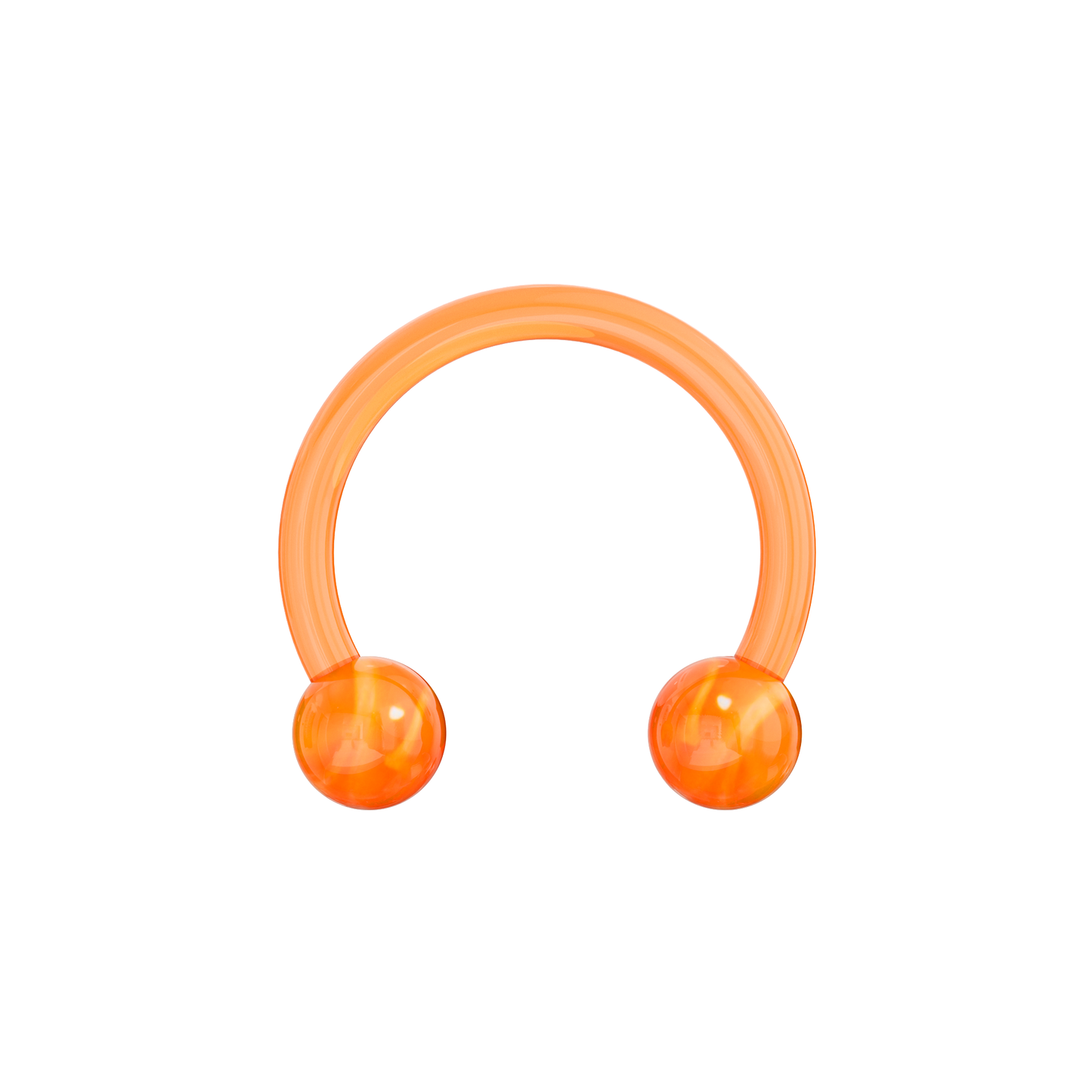 UV Circular Barbell With Marbled UV Balls (Pack of 10) - Monster Piercing