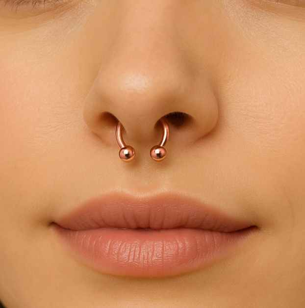 925 Sterling Silver Circular Barbell with Ball Nose Jewellery Silver Silver / 6mm Silver / 8mm Silver / 10mm Gold / 6mm Gold / 8mm Gold / 10mm Rose Gold / 6mm Rose Gold / 8mm Rose Gold / 10mm