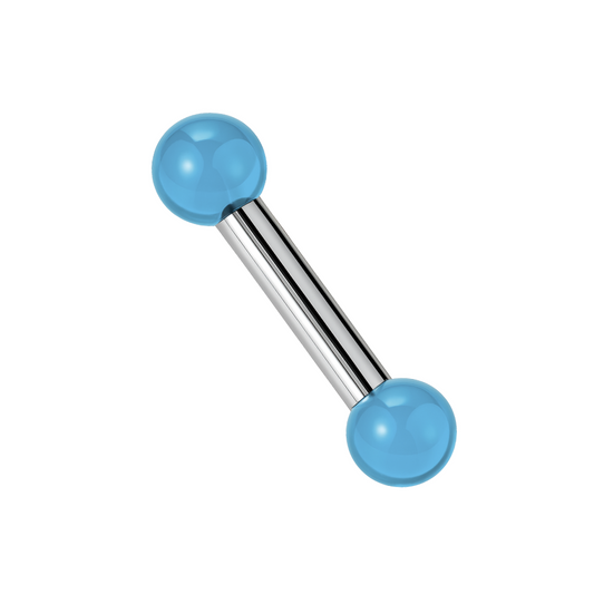 316L Surgical Steel Tongue Barbell Simple UV Balls (Pack of 10) - Monster Piercing