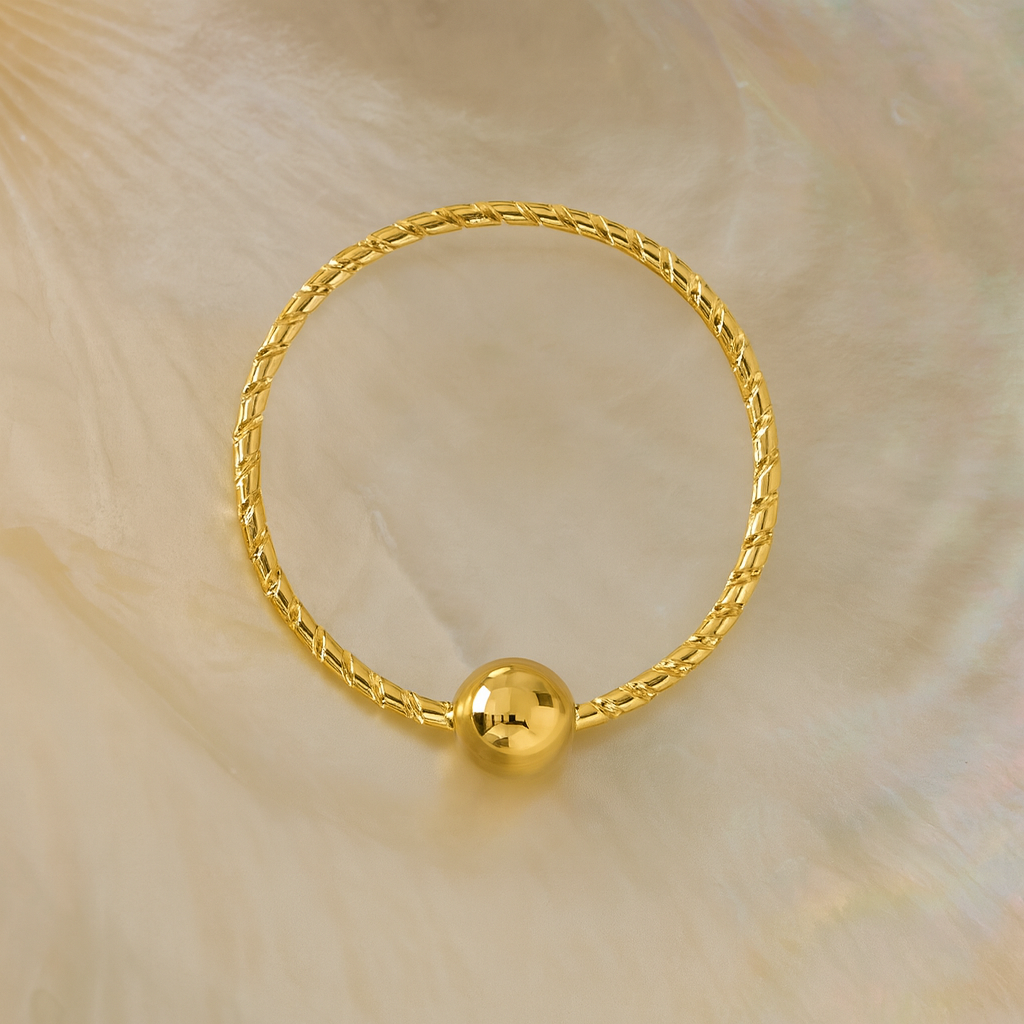 9K Gold Laser Cut BCR Nose Hoop Ring - Monster Piercing