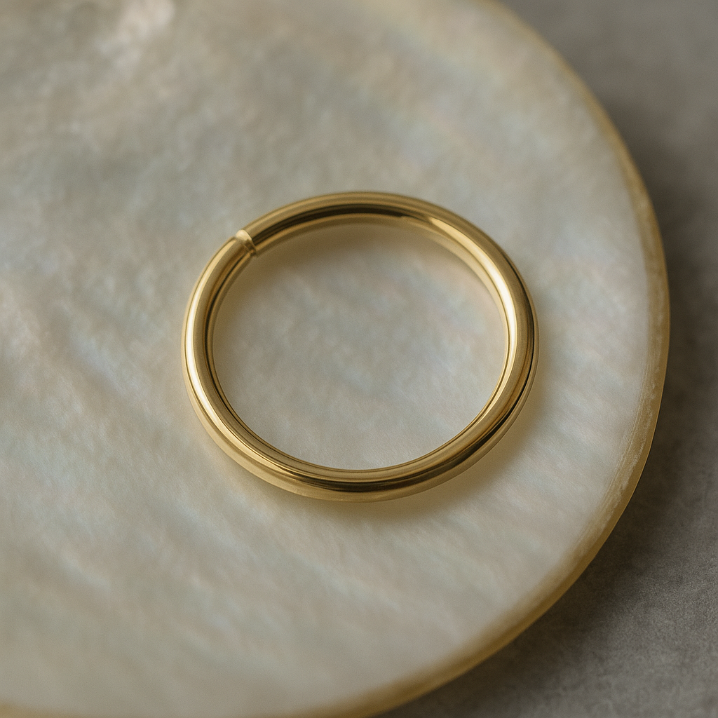 9K Gold Seamless Continuous Nose Hoop Ring - Monster Piercing