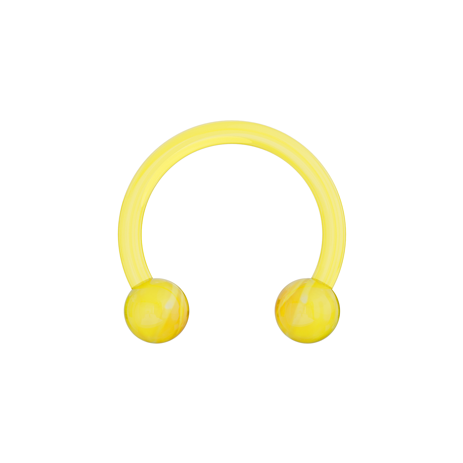 UV Circular Barbell With Marbled UV Balls (Pack of 10) - Monster Piercing