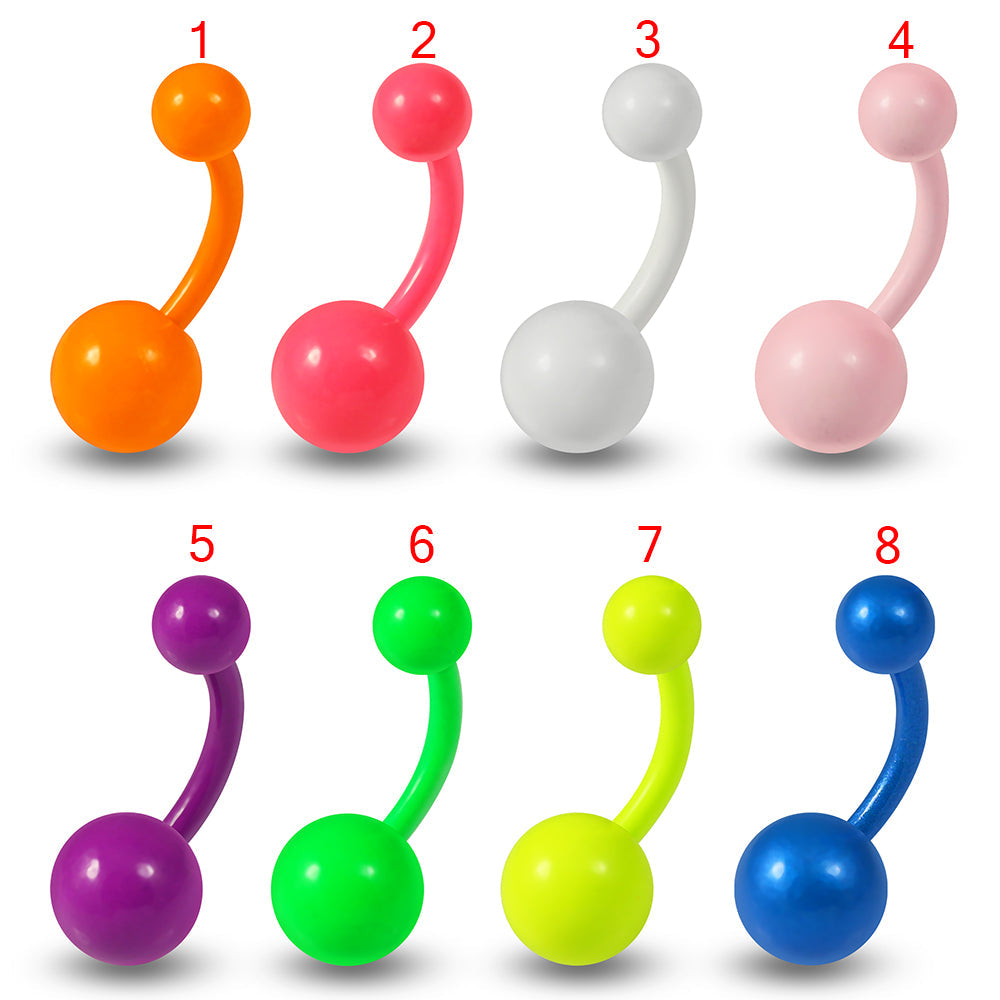 316L Surgical Steel Neon Belly Ring - Monster Piercing