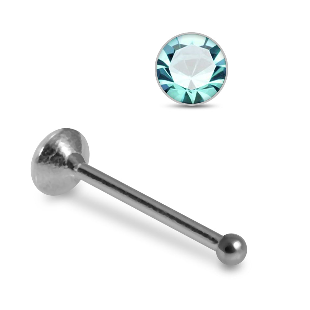 925 Sterling Silver 5pcs CZ Ball End Nose stud Box - Monster Piercing