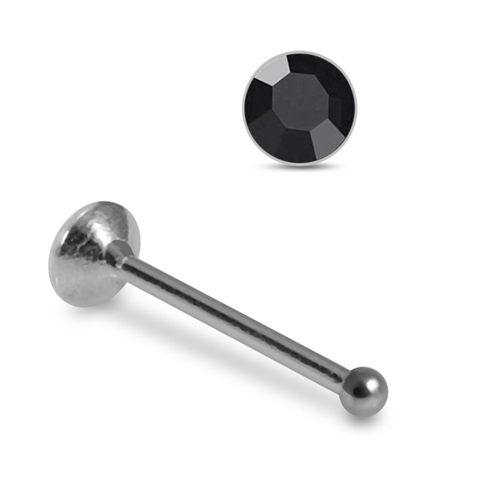 925 Sterling Silver 5pcs CZ Ball End Nose stud Box - Monster Piercing