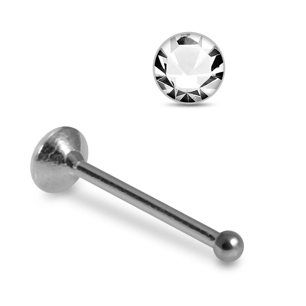 925 Sterling Silver 5pcs CZ Ball End Nose stud Box - Monster Piercing