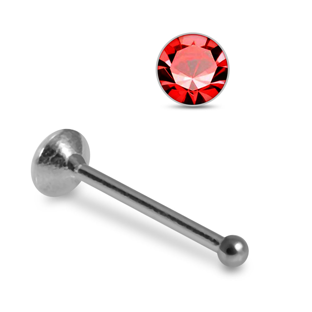 925 Sterling Silver 5pcs CZ Ball End Nose stud Box - Monster Piercing