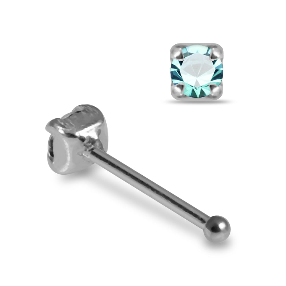 925 Sterling Silver 10pcs CZ Nose Bone Box - Monster Piercing