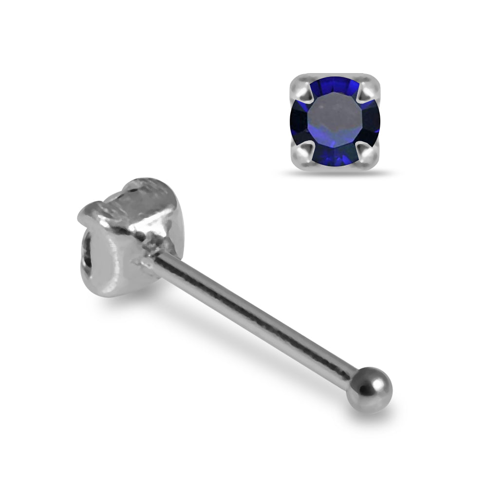 925 Sterling Silver 10pcs CZ Nose Bone Box - Monster Piercing