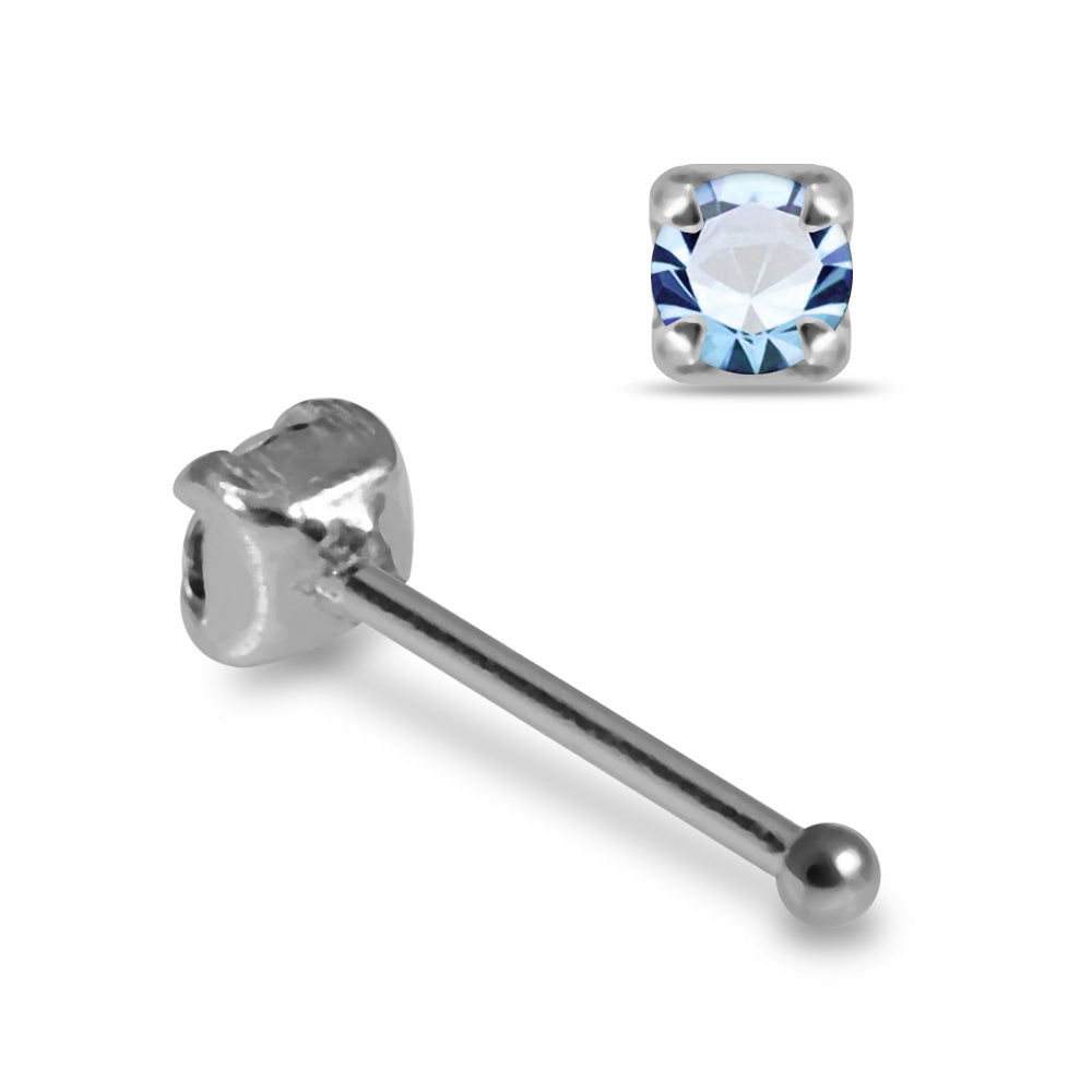 925 Sterling Silver 10pcs CZ Nose Bone Box - Monster Piercing