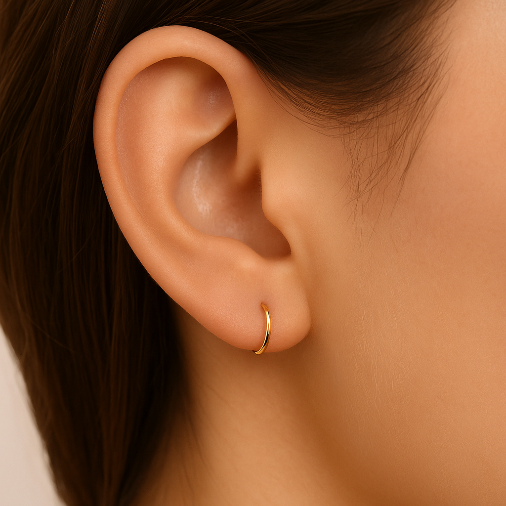 14K Gold Segment Hoop Nose Ring - Monster Piercing