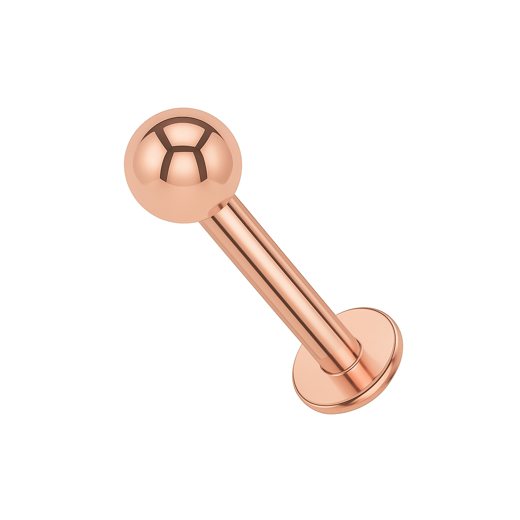 925 Sterling Silver Labret Bar with Ball Labret Lip Rings Silver Silver / 6mm Silver / 8mm Silver / 10mm Gold / 6mm Gold / 8mm Gold / 10mm Rose Gold / 6mm Rose Gold / 8mm Rose Gold / 10mm
