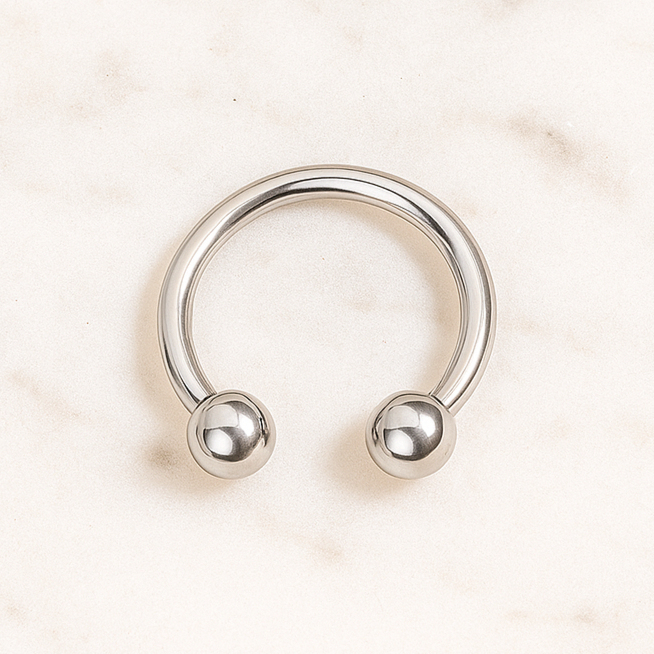 G23 Titanium Circular Barbell with Ball - Monster Piercing