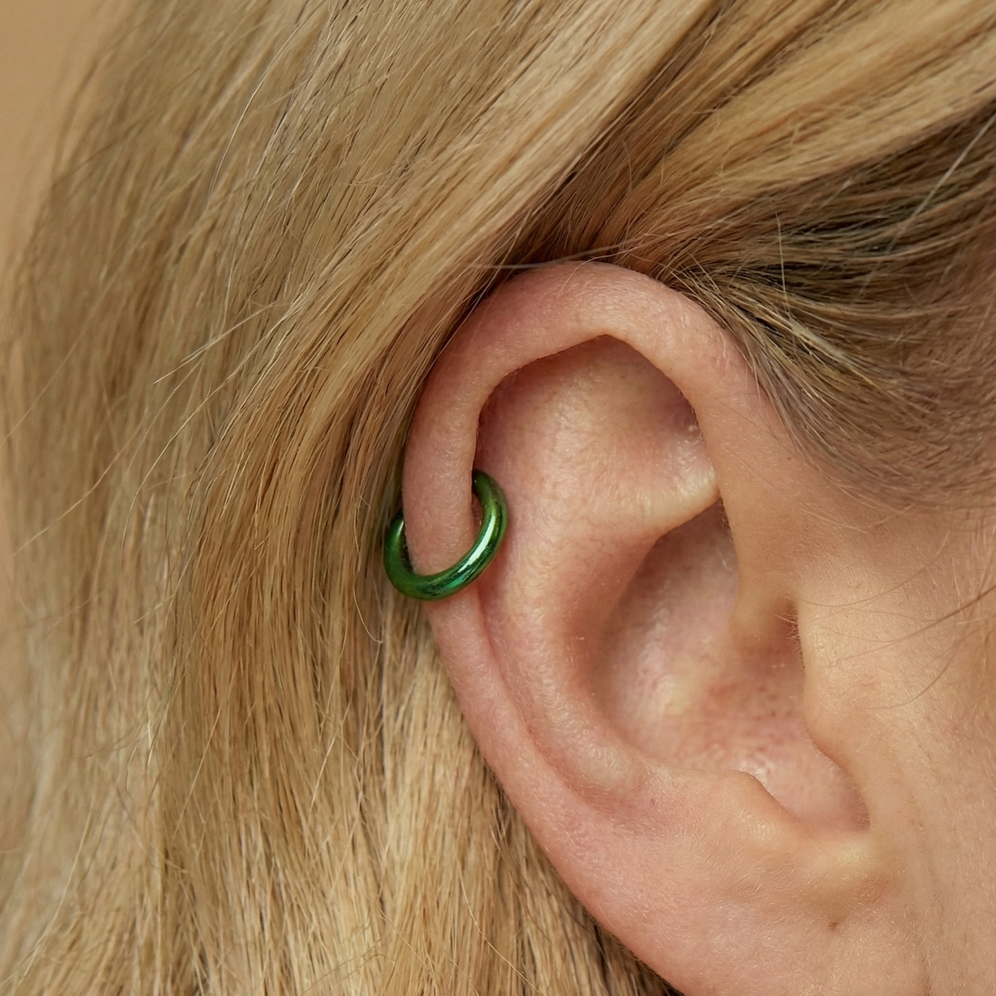 316L Surgical Steel 14G Hinged Segment Clicker Ring