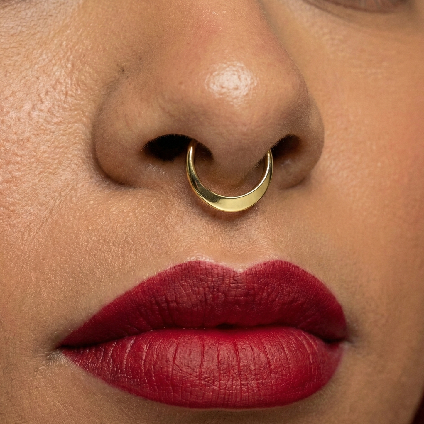 14K Gold Classic Chunky Segment Clicker Ring