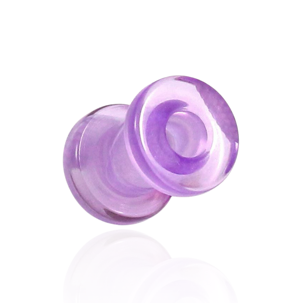 UV Purple External Screw Fit Flesh Tunnel - Monster Piercing