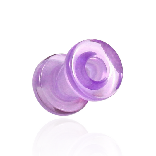 UV Purple External Screw Fit Flesh Tunnel - Monster Piercing