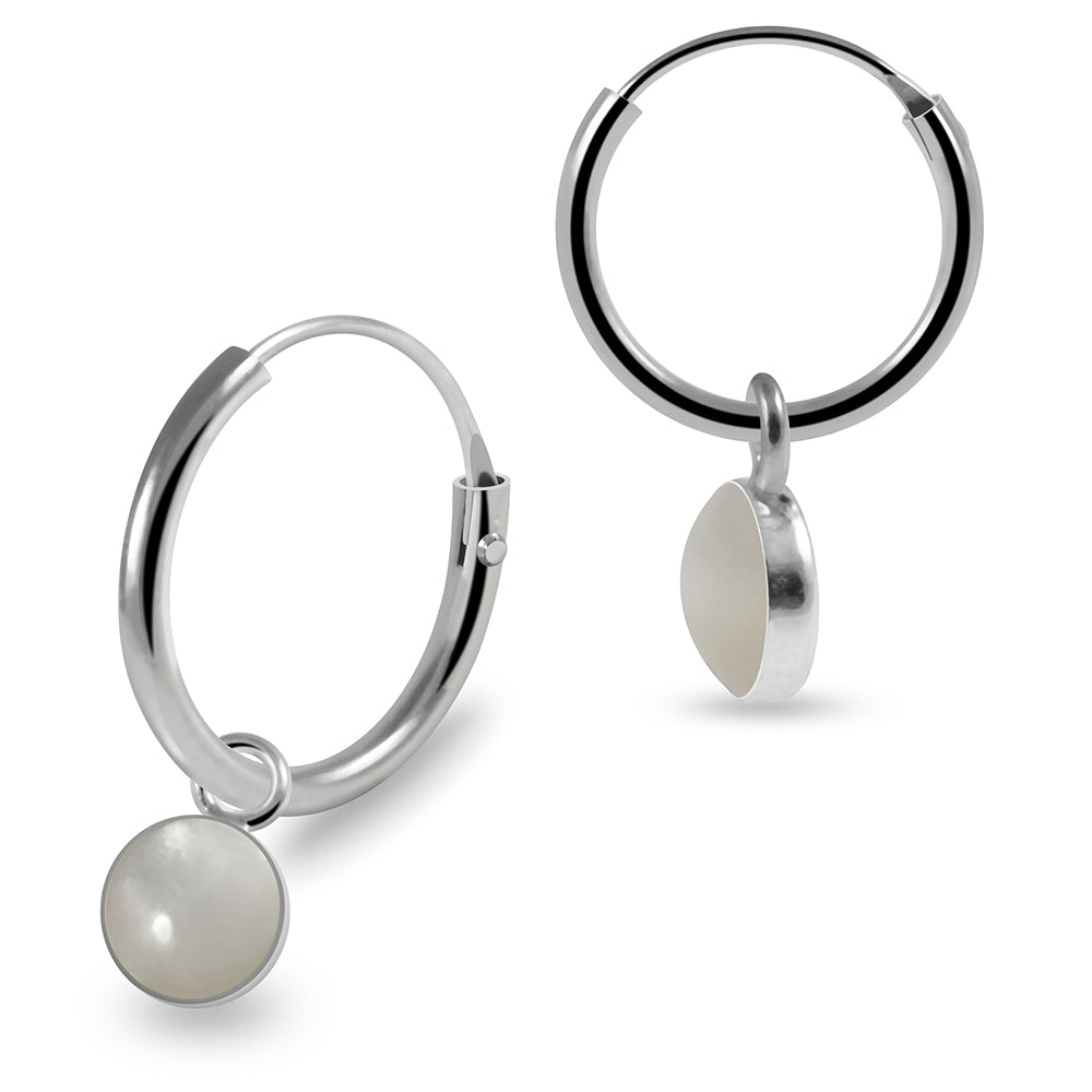 925 Sterling Silver Round Enamel Filled Fashion Earring 8mm 8mm / 1 10mm / 1 8mm / 2 8mm / 3 8mm / 4 8mm / 5 10mm / 2 10mm / 3 10mm / 4 10mm / 5