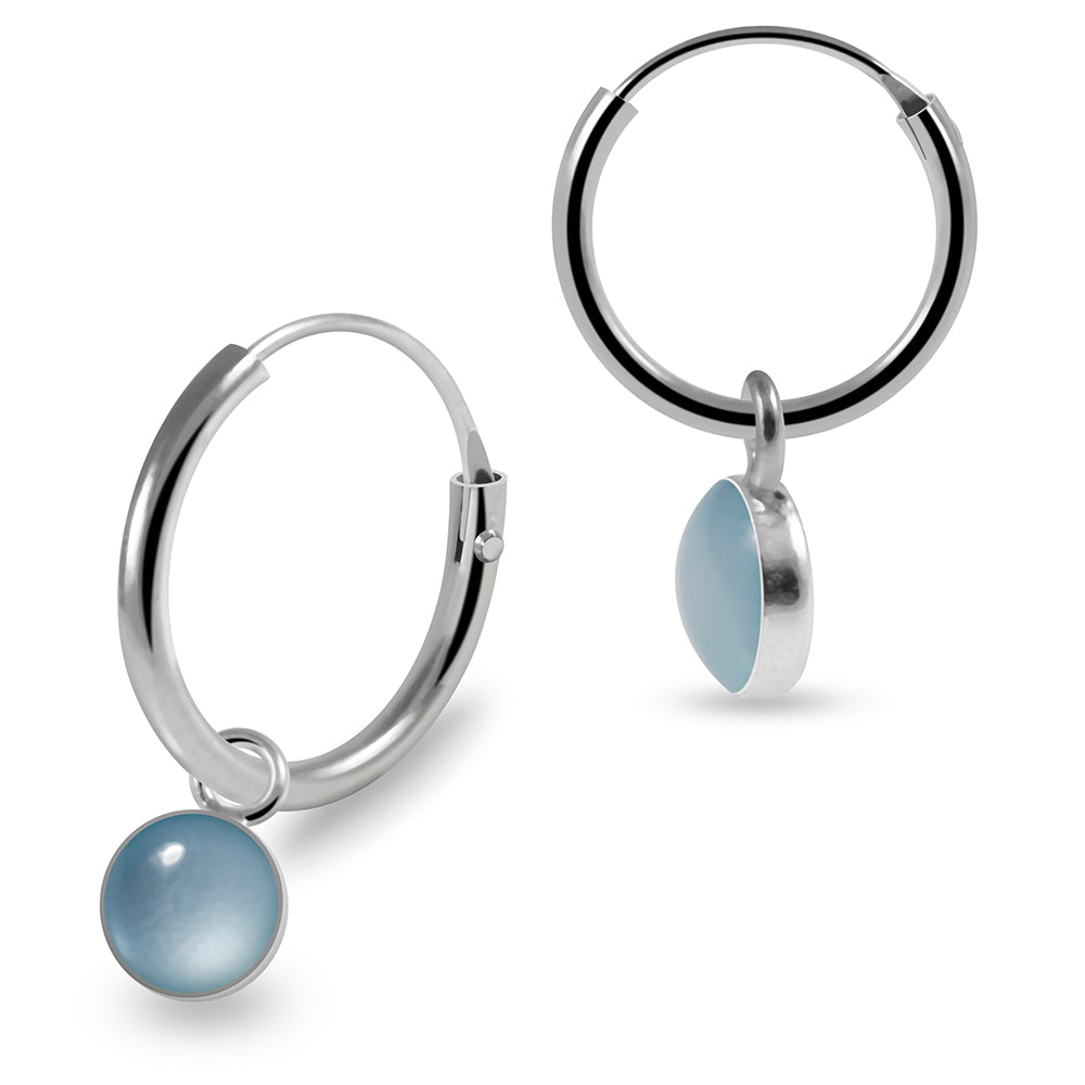 925 Sterling Silver Round Enamel Filled Fashion Earring 8mm 8mm / 1 10mm / 1 8mm / 2 8mm / 3 8mm / 4 8mm / 5 10mm / 2 10mm / 3 10mm / 4 10mm / 5