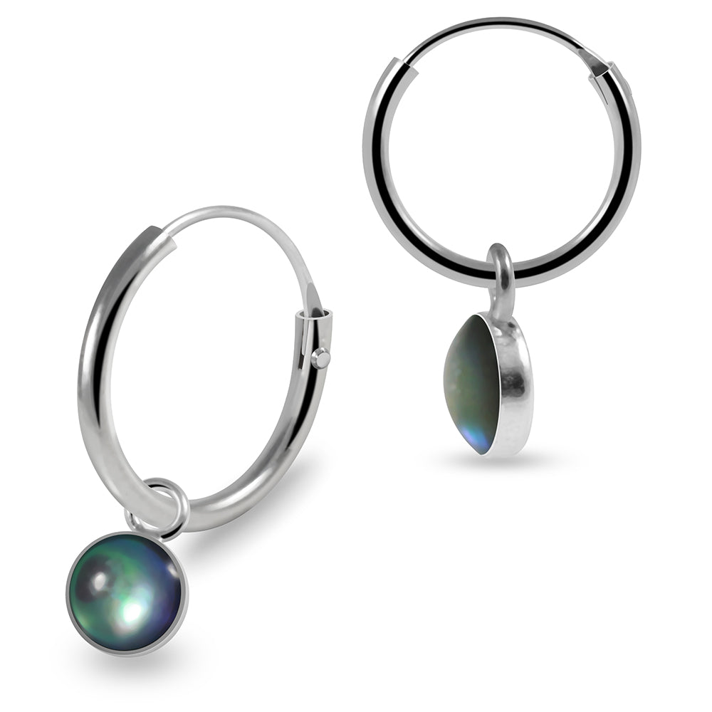 925 Sterling Silver Round Enamel Filled Fashion Earring 8mm 8mm / 1 10mm / 1 8mm / 2 8mm / 3 8mm / 4 8mm / 5 10mm / 2 10mm / 3 10mm / 4 10mm / 5