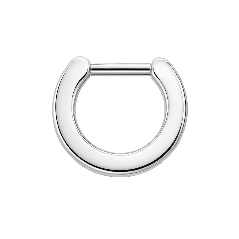 316L Surgical Steel Plain Septum Clicker Ring