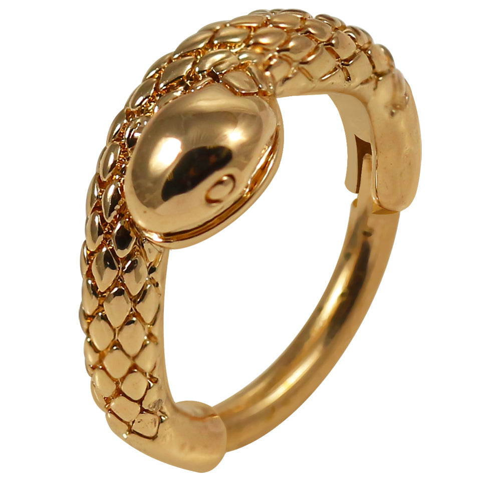 316L Surgical Steel Snake Hinged Segment Clicker Ring - Monster Piercing