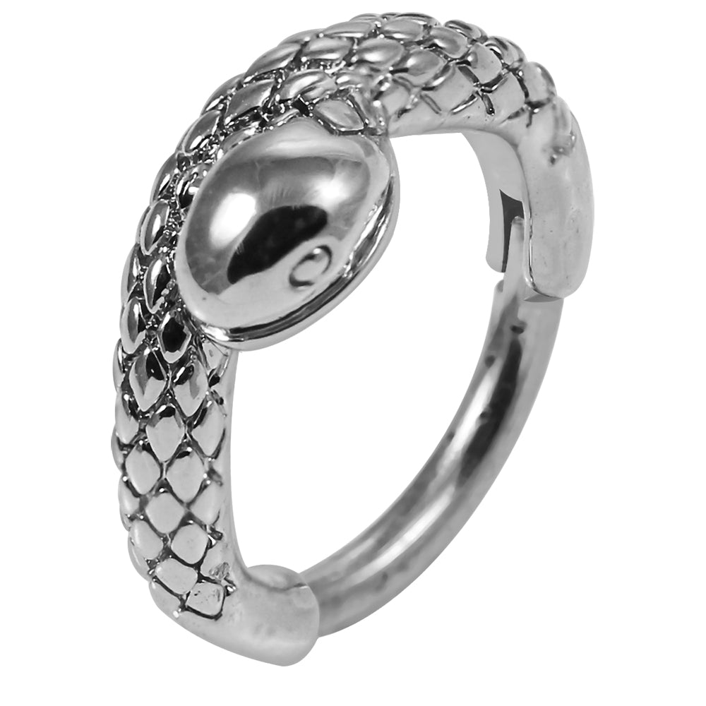 316L Surgical Steel Snake Hinged Segment Clicker Ring - Monster Piercing