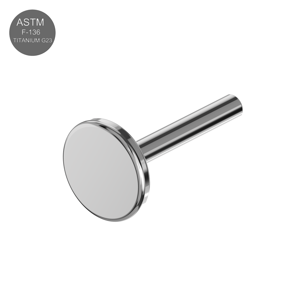 G23 Titanium Push-Fit Bar for Labret - Monster Piercing