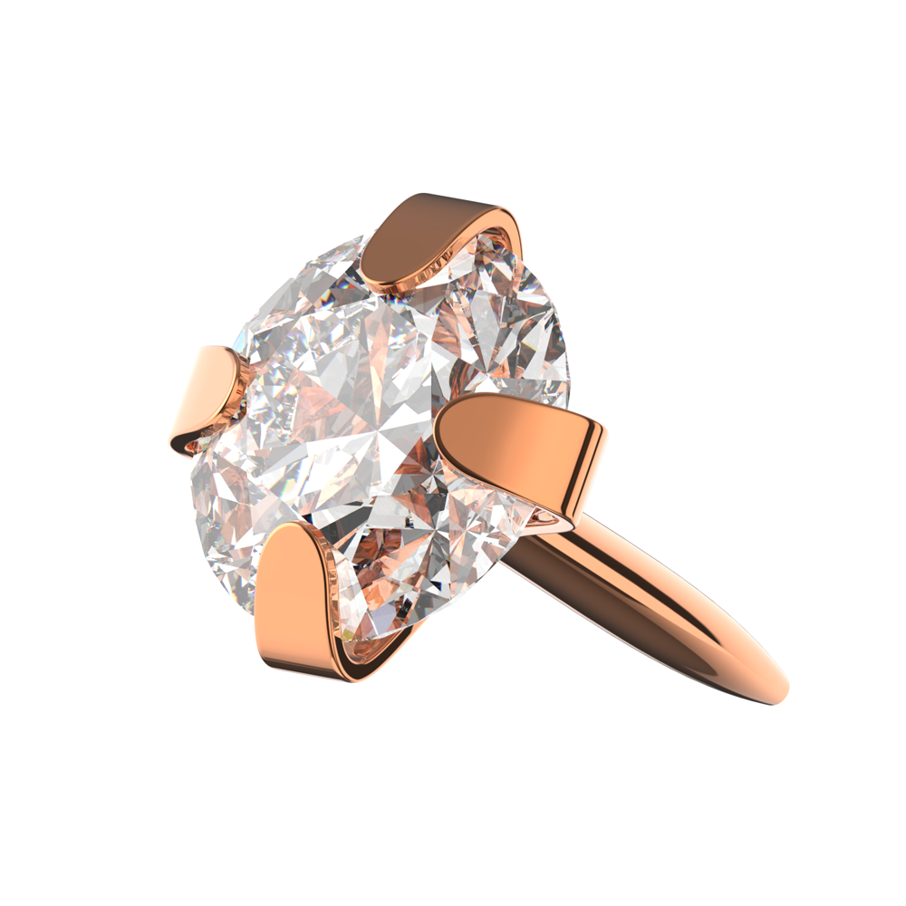 925 Sterling Silver Round CZ Jewelled Push-Fit Top - Monster Piercing