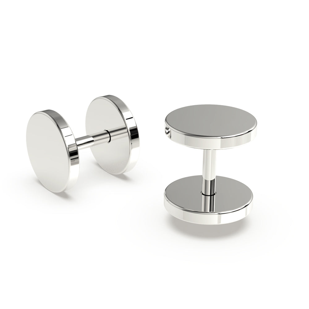 316L Surgical Steel Disc Fake Ear Plug - Monster Piercing