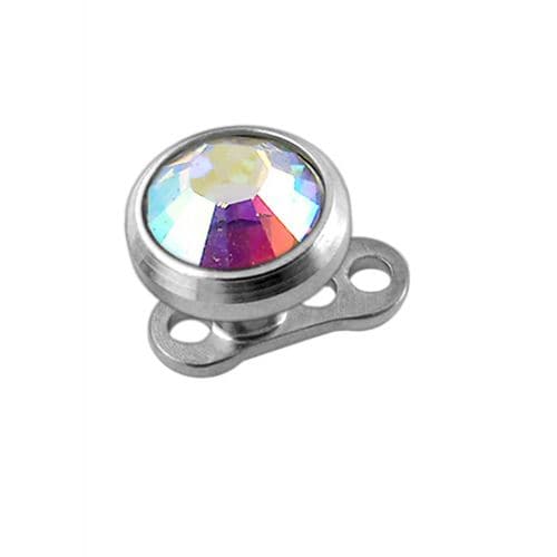 G23 Titanium Jewelled Top Dermal Anchor - Monster Piercing