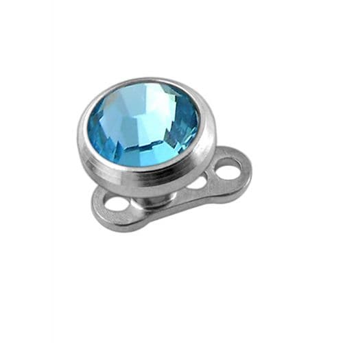 G23 Titanium Jewelled Top Dermal Anchor - Monster Piercing