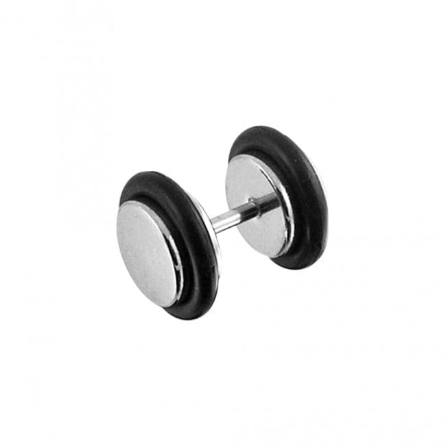 316L Surgical Steel Plain Fake Plug and O rings - Monster Piercing