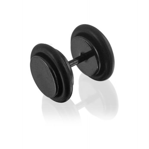 Plain Black Fake Plug with O-Rings